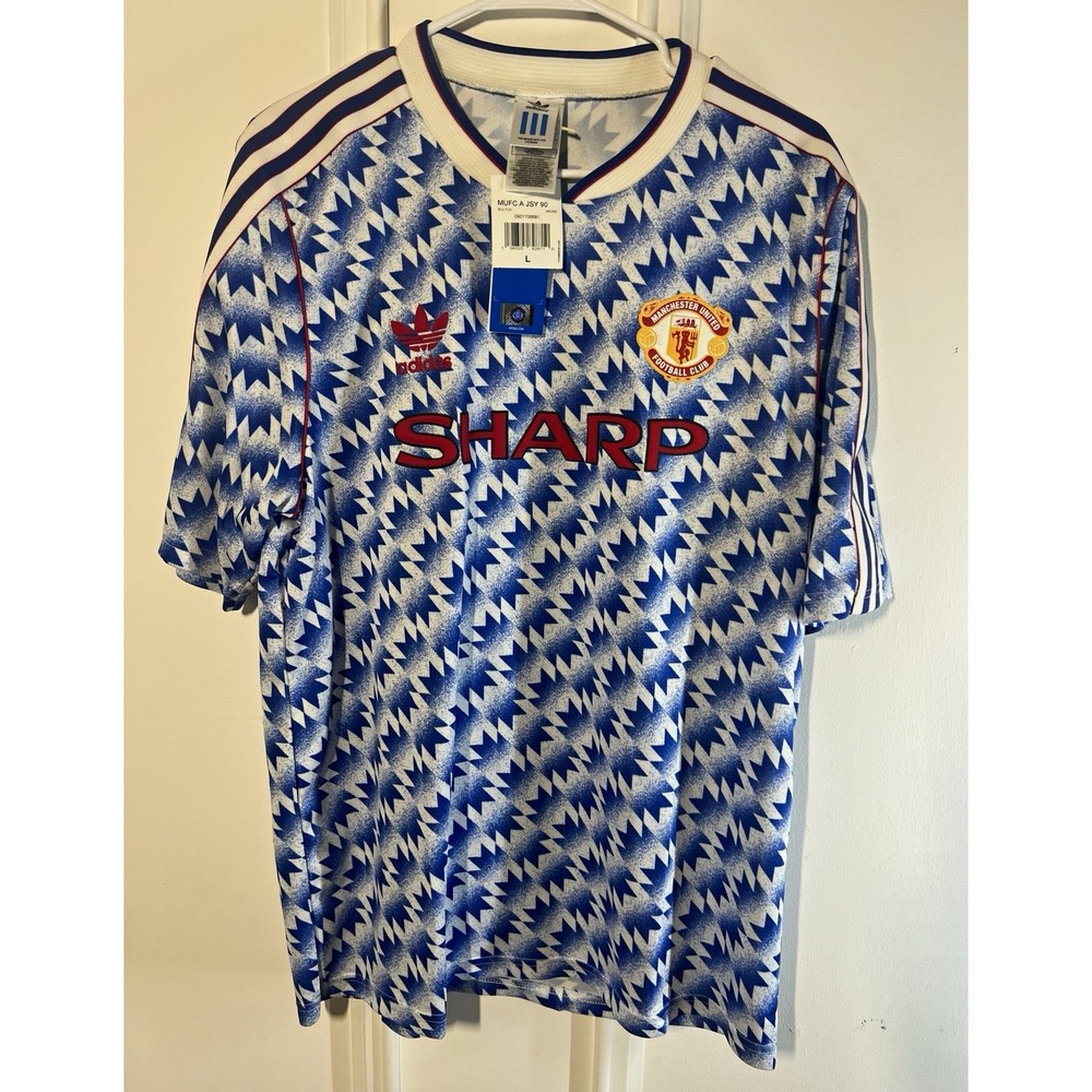 Adidas Manchester United 1990-92 Away Snowflake Jersey Reissue Large NWT